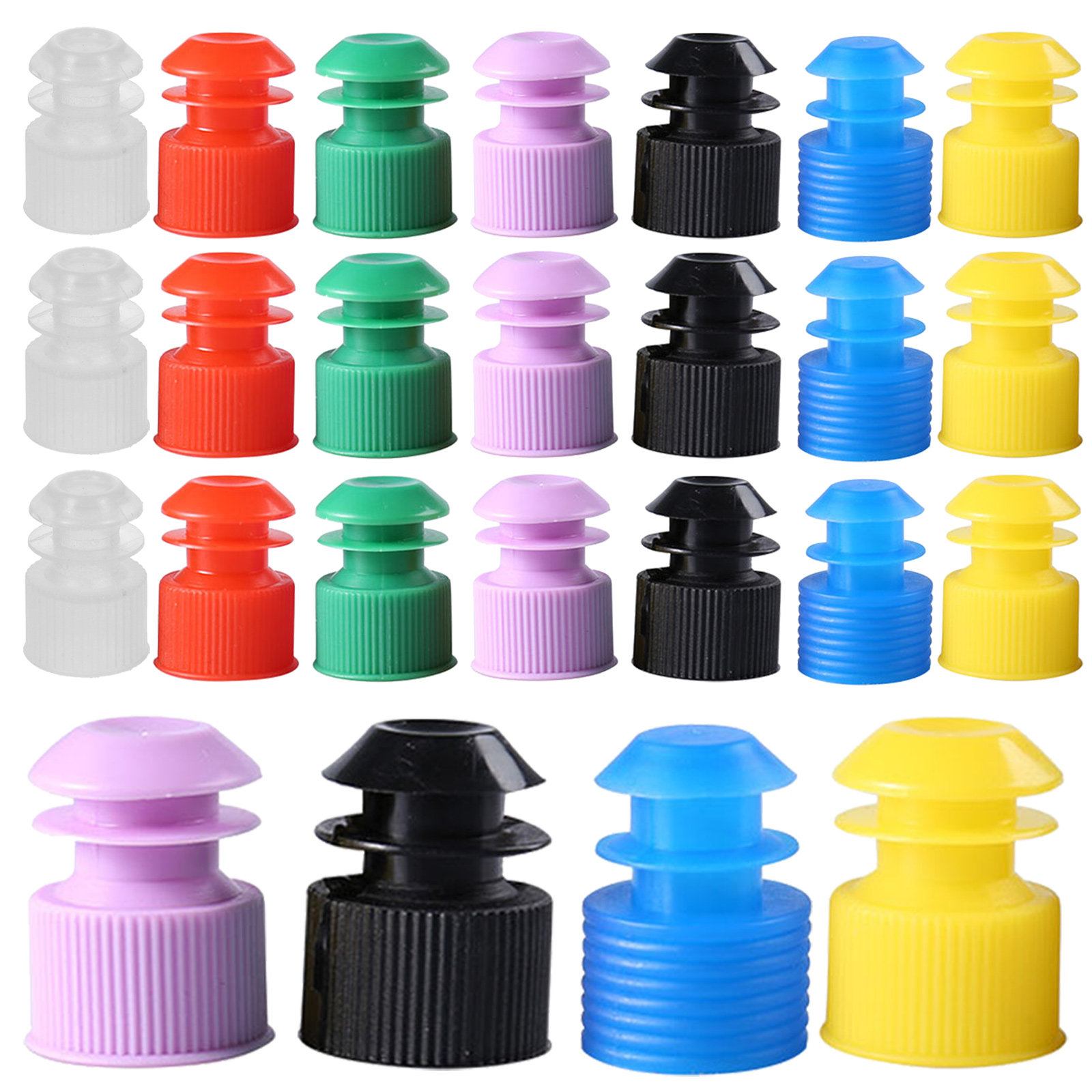 Medical Laboratories - Laboratory Bottle Stopper 100Pcs 12mm Solid
