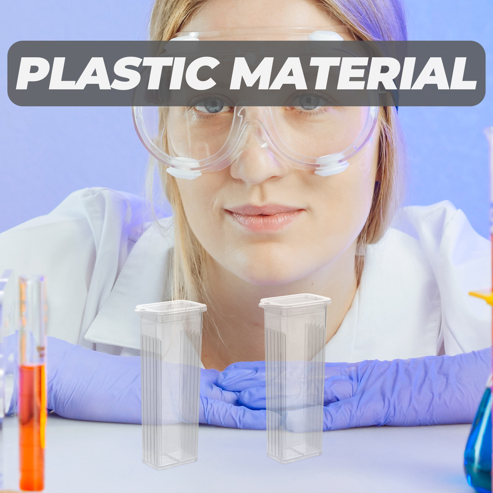 Pathology Slide Storage - 10Pcs Slide Boxes PP Material Large