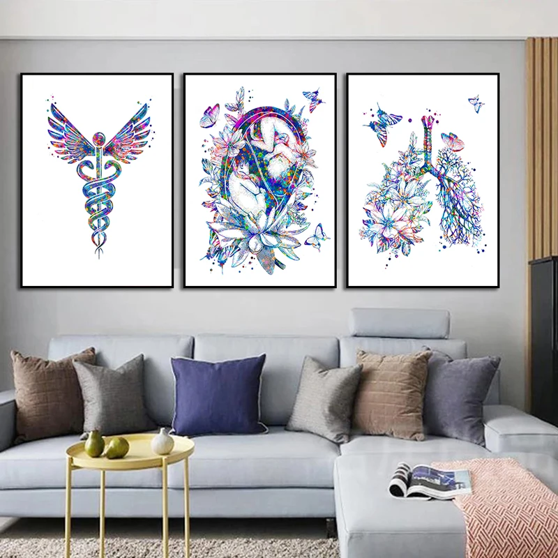 Anatomy Medical Poster Flower  - Medical Lab Posters ulasan dan harga