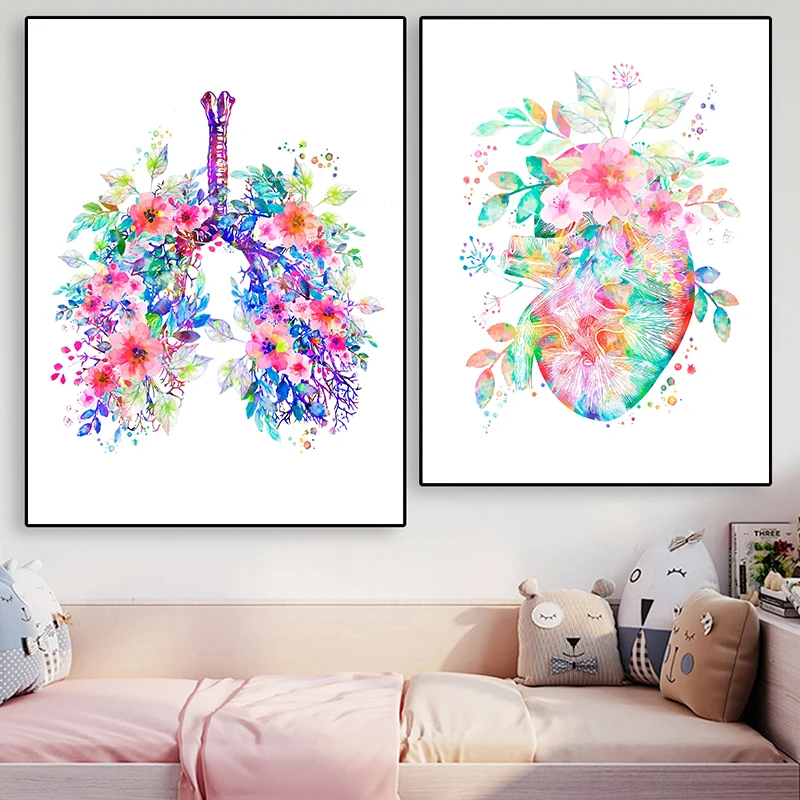 Anatomy Medical Poster Flower  - Medical Lab Posters ulasan dan harga