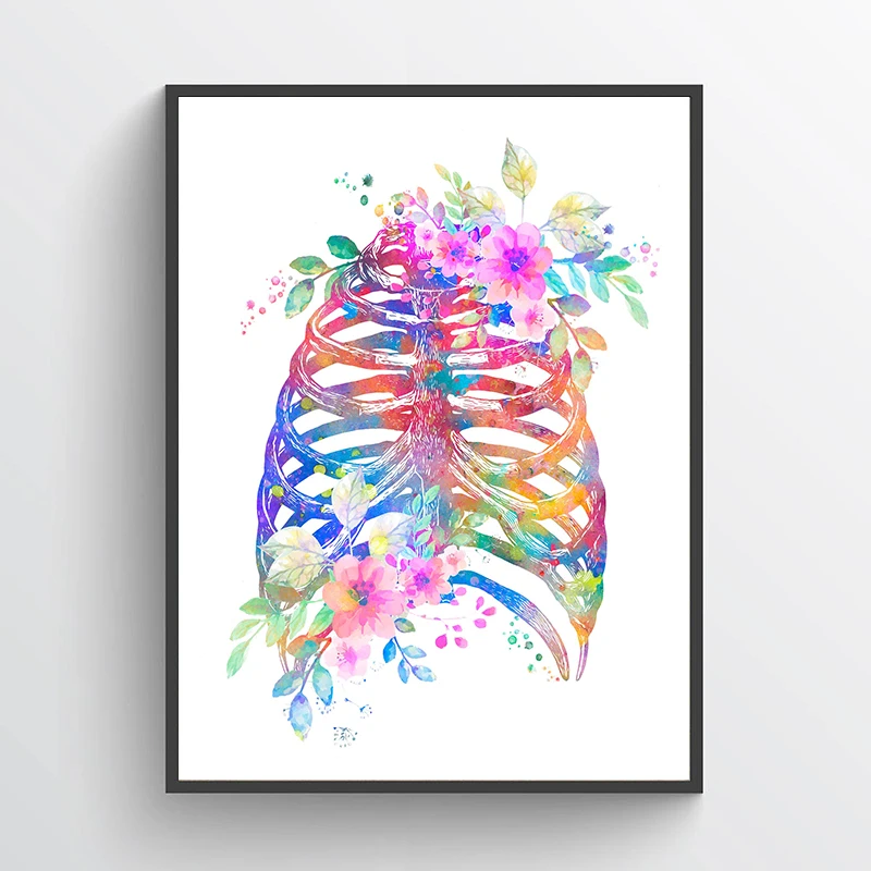 Anatomy Medical Poster Flower  - Medical Lab Posters ulasan dan harga