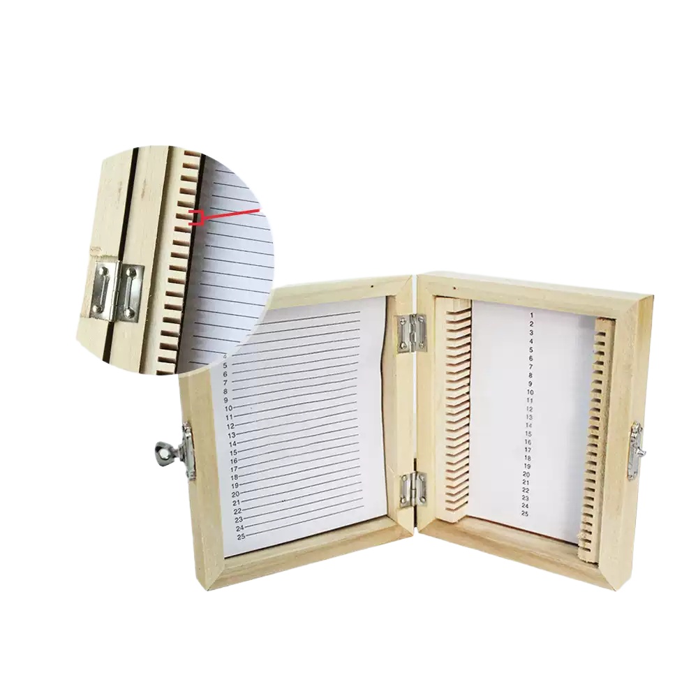 25/50/100 PCS Wooden Slide Box - Pathology Slide Storage ulasan dan harga