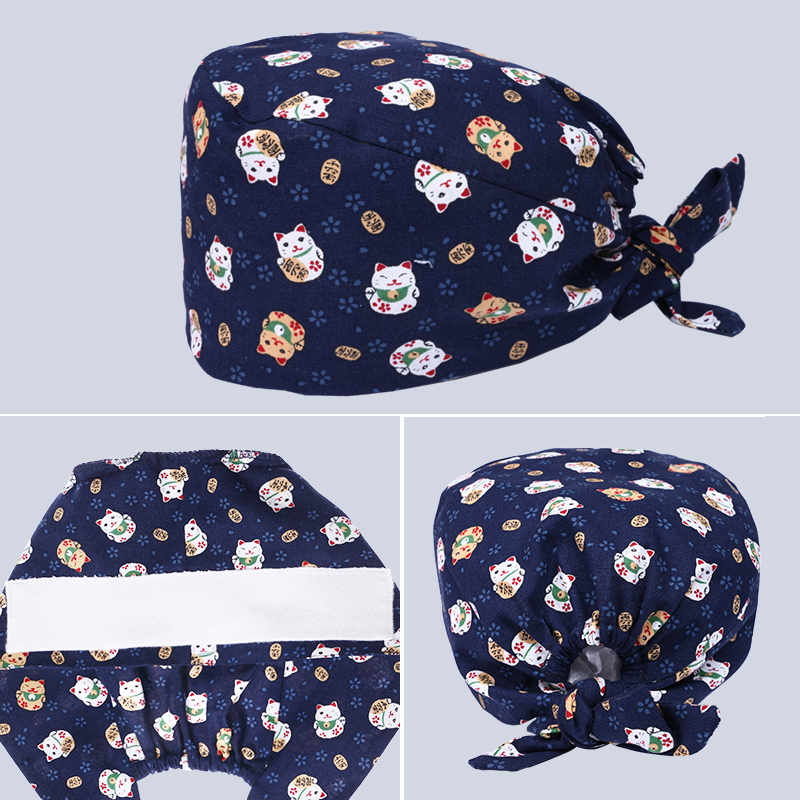 Lucky Cat Surgical Cap Women L - Medical Lab Business ulasan dan harga