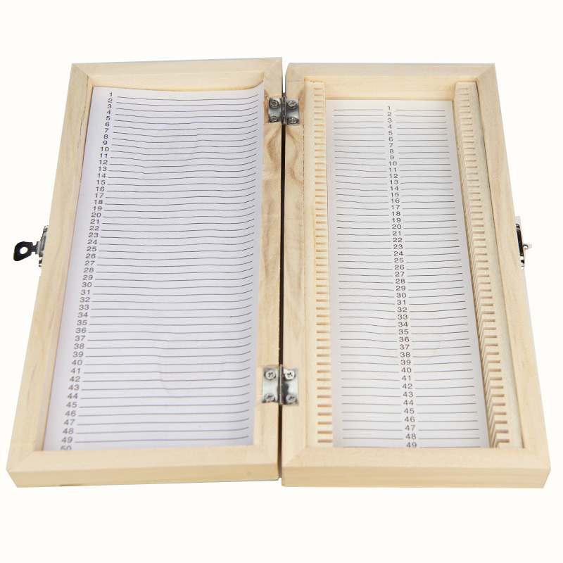 25/50/100pcs Wooden Microscope - Pathology Slide Storage ulasan dan harga