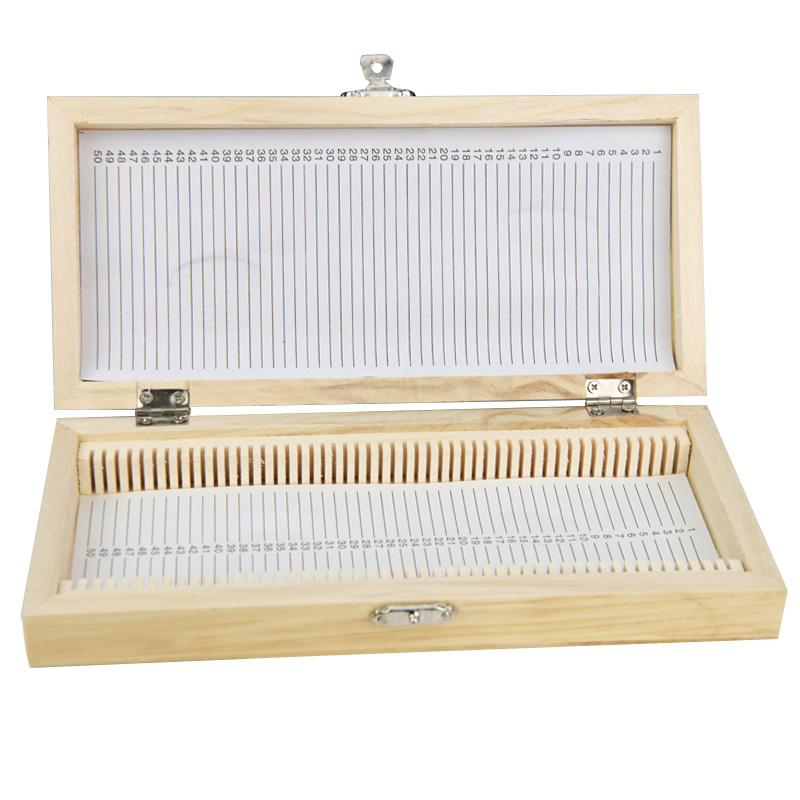 25/50/100pcs Wooden Microscope - Pathology Slide Storage ulasan dan harga