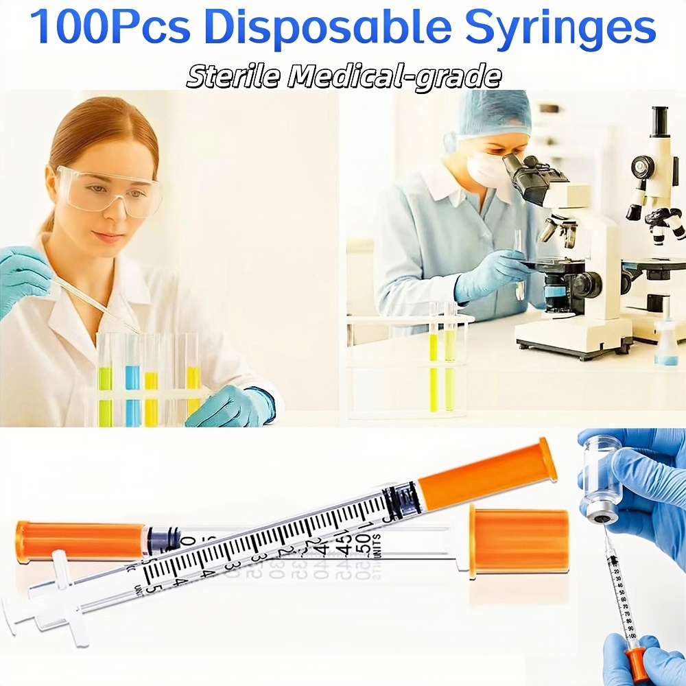 100-Pack Disposable Syringes P - Medical Laboratories ulasan dan harga