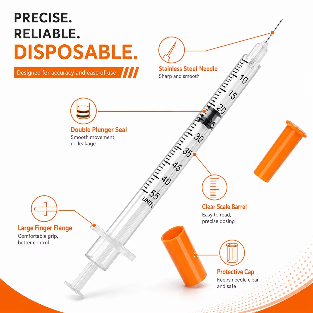 100-Pack Disposable Syringes P - Medical Laboratories ulasan dan harga
